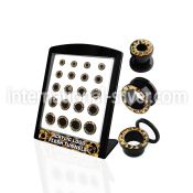 brpg97 tunnels gauges acrylic body jewelry ear lobe