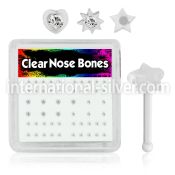 bxa15 nose bone acrylic body jewelry nose