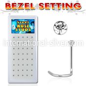 bxs105 l shape nose studs surgical steel 316l nose