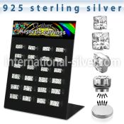 bzqmgc fake illusion body jewelry silver 925 belly button