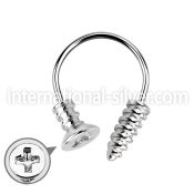 cbescw horseshoes surgical steel 316l eyebrow