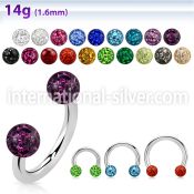 cbfr4 horseshoes surgical steel 316l belly button