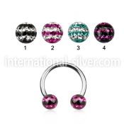 cbfr5d horseshoes surgical steel 316l belly button