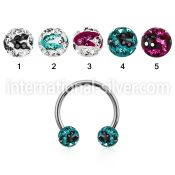 cbfr6c horseshoes surgical steel 316l ear lobe