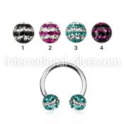 cbfr6d horseshoes surgical steel 316l belly button