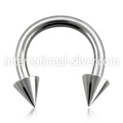 cbrcn10 horseshoes surgical steel 316l belly button