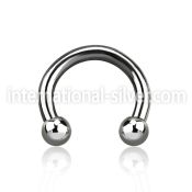 cbs horseshoes surgical steel 316l belly button