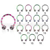 cbtlfr5a horseshoes anodized surgical steel 316l belly button