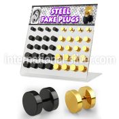dacb104 cheaters  illusion plugs and tapers anodized surgical steel 316l belly button