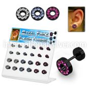 dacb137 cheaters  illusion plugs and tapers anodized surgical steel 316l ear lobe