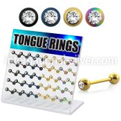 dacb17 straight barbells anodized surgical steel 316l tongue