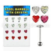 dacb35 straight barbells surgical steel 316l tongue