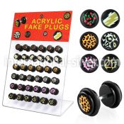 dacb59 cheaters  illusion plugs and tapers acrylic body jewelry belly button