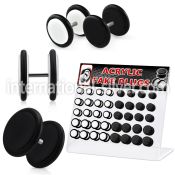 dacip2 cheaters  illusion plugs and tapers acrylic body jewelry belly button