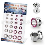 dapg101b tunnels gauges surgical steel 316l ear lobe