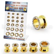 dapg102b tunnels gauges anodized surgical steel 316l ear lobe