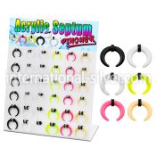 dapg179 tapers acrylic body jewelry ear lobe