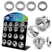 dapg186b tunnels gauges surgical steel 316l ear lobe