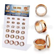 dapg188 tunnels gauges anodized surgical steel 316l ear lobe