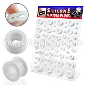 dapg22 tunnels gauges silicon body jewelry ear lobe