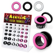 dapg60 tunnels gauges acrylic body jewelry ear lobe