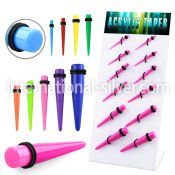 dapg82 tapers acrylic body jewelry ear lobe