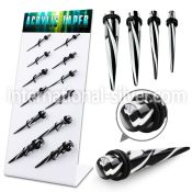 dapg91 tapers acrylic body jewelry ear lobe