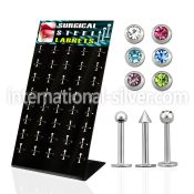 dbjmx2 labrets lip rings surgical steel 316l labrets chin