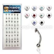 dbnem5 micro curved barbells surgical steel 316l eyebrow