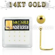 dgsc1 l shape nose studs gold nose