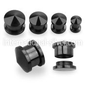 dhtp plugs gauges anodized surgical steel 316l ear lobe