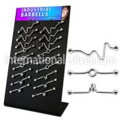 dind7 straight barbells surgical steel 316l 