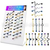 dind8 straight barbells anodized surgical steel 316l 