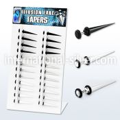 divtp tapers acrylic body jewelry ear lobe