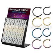 dmcltn96 fake illusion body jewelry anodized surgical steel 316l nose