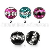 dmfr6 loose body jewelry parts surgical steel 316l belly button