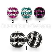 dmfr8 loose body jewelry parts surgical steel 316l belly button