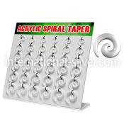 dmxp6b tapers acrylic body jewelry ear lobe