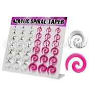 dmxp7 tapers acrylic body jewelry ear lobe