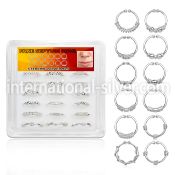 dnsm90 fake illusion body jewelry silver 925 septum