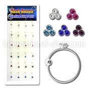 dnstrm nose hoop silver 925 nose