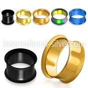 dtpg tunnels gauges anodized surgical steel 316l ear lobe