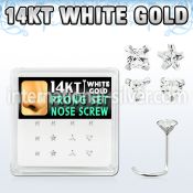 dwsc7 l shape nose studs gold nose
