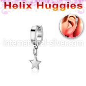 ehh770 stainless steel huggie piercing