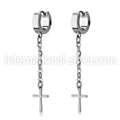 erhlcrs +stainless steel +huggie choose  piercing