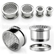 fpgr tunnels gauges surgical steel 316l ear lobe