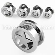 fpst tunnels gauges surgical steel 316l ear lobe