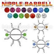 frnp104 straight barbells surgical steel 316l nipple