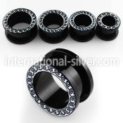 ftaf tunnels gauges acrylic body jewelry ear lobe