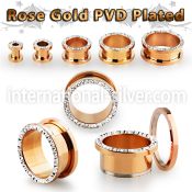 fttspfr tunnels gauges anodized surgical steel 316l ear lobe